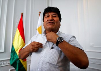 El expresidente de Bolivia Evo