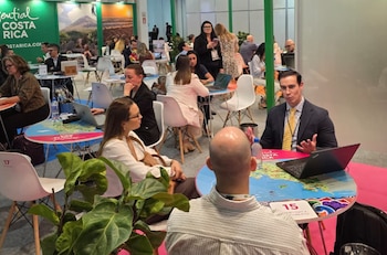 La estrategia de Costa Rica en la WTM LATAM 2026 incluyó 40 reuniones estratégicas para fortalecer alianzas, conectividad y promoción del destino. Cortesía: ICT