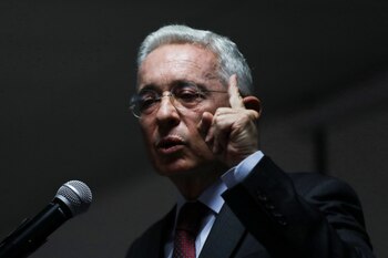 Colombia's former president Alvaro Uribe