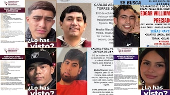 Seis jóvenes desaparecidos en Tijuana. (Redes sociales)