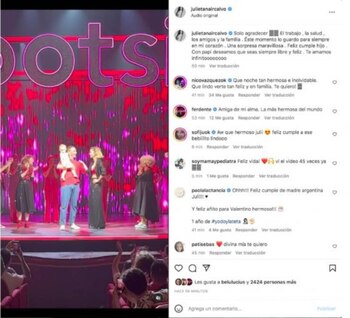 Julieta Nair Calvo se emocionó