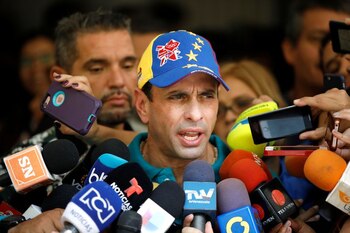 El opositor venezolano Henrique Capriles.