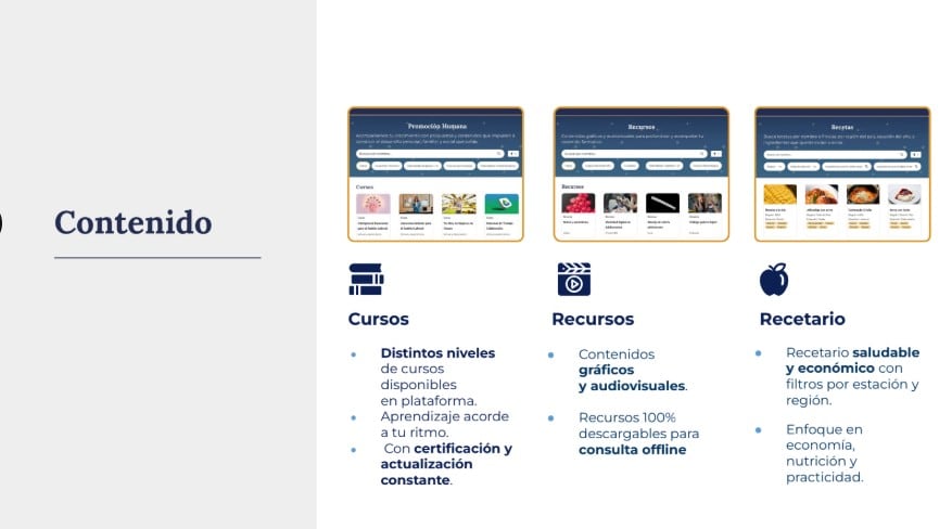 la oferta del programa Formando Capital Humano