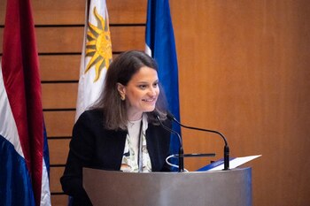 La vicepresidenta para América Latina del Banco Mundial, Susana Cordeiro Guerra (Presidencia)