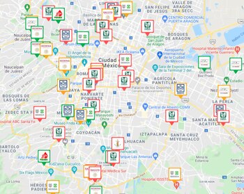 Así se ven los hospitales