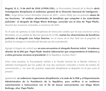Procuraduría - crédito Procuraduría