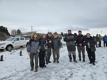 La Policía de Río Negro participó en la custodia junto a personal del Parque Nacional Nahuel Huapi (Parque Nacional Nahuel Huapi/Administración de Parques Nacionales)