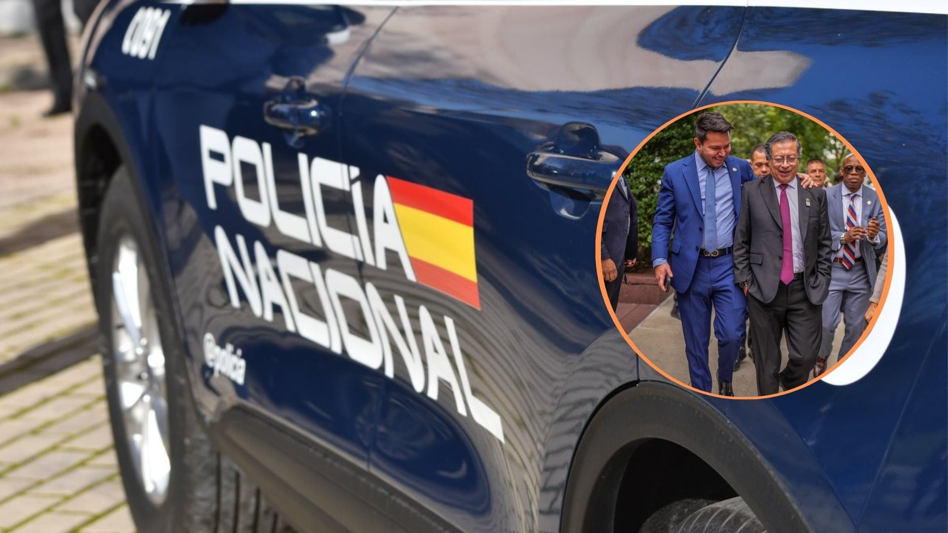 El asalto ocurrió cuando Alcocer Petro salía de un local de comida rápida y se disponía a tomar un taxi en la turística Gran Vía de Madrid - crédito Policía Nacional/@nalcocer_petro/X