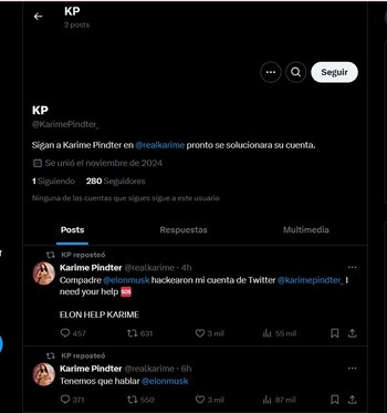 En un mensaje de auxilio,