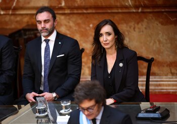 Ezequiel Atauche y Victoria Villarruel