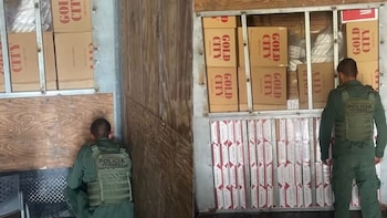 Autoridades incautaron dos millones de cigarrillos de contrabando en la frontera sur de Costa Rica