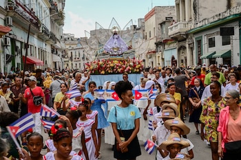 Virgen de la caridad y día de Oshún en La Habana, Cuba