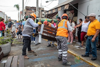 Trabajadores del municipio de Lince