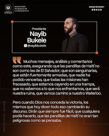 Bukele emitió un ultimátum a los cabecillas de las pandillas para exigir la entrega inmediata y con vida de los cuatro efectivos de la Fuerza Aérea.