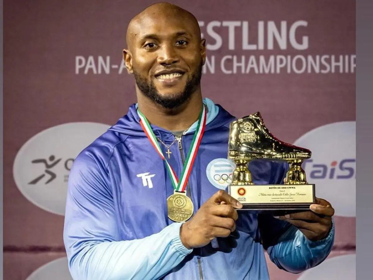 Kevin Mejía ganó la medalla de oro en lucha grecorromana de 97 kilogramos y le dio a Honduras su primer oro en los Juegos Centroamericanos y del Caribe Santo Domingo 2026. (Foto:Cortesía)