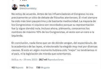 Me dicen Wally expresó su