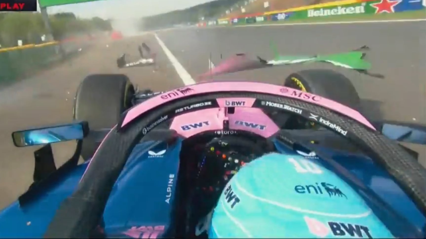Pierre Gasly protagonizó un brutal accidente y destrozó su Alpine en la práctica del GP de Bélgica: “Perdí el control por completo”