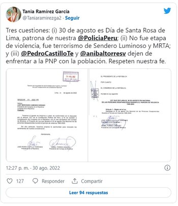 Tania Ramírez critica propuesta de