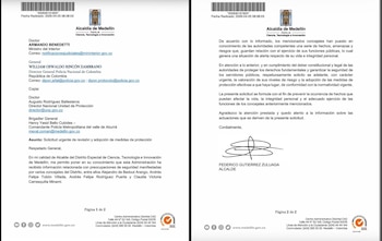 La Alcaldía de Medellín indicó que los hechos reportados por los concejales generaban una situación de alerta sobre su vida e integridad personal, por lo que solicitó la adopción de medidas preventivas y de protección - crédito @FicoGutierrez/X