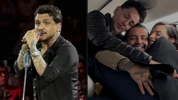 Kunno publica fotos con Ángela Aguilar y Christian Nodal en viaje privado tras rumores de ruptura: “Felices los 3″