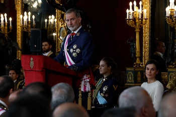 El rey Felipe VI pronuncia