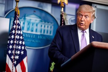 En la imagen, el presidente