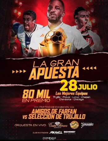 Christian Cueva participó en partido