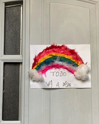 El cartel que pegó una