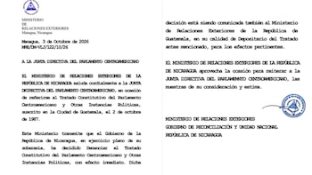 La dictadura de Nicaragua anunció su salida del Parlamento Centroamericano tras denunciar el tratado constitutivo del organismo