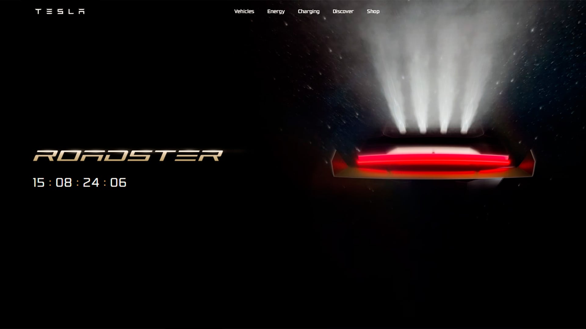 El sitio web de Tesla confirma que el 1 de octubre se presentará el nuevo vehículo deportivo Roadster.