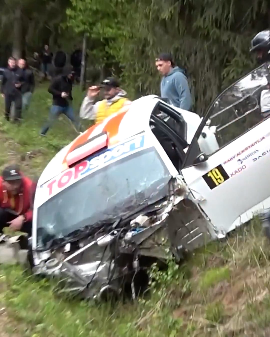 El piloto salió ileso del accidente
