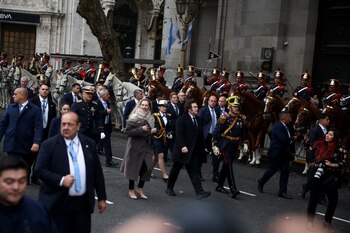 Argentina's President Javier Milei attends