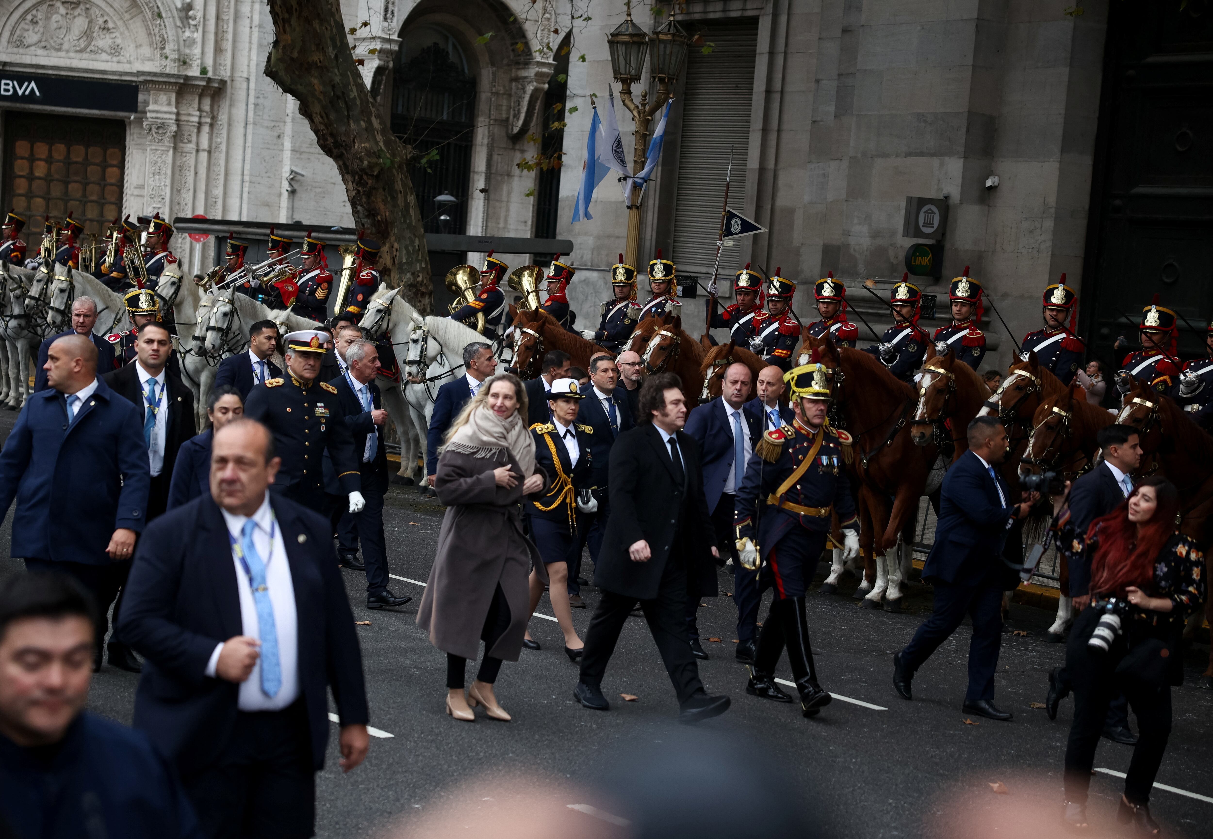 Argentina's President Javier Milei attends an event to commemorate the 215th anniversary of the May Revolution, in Buenos Aires, Argentina, May 25, 2025. REUTERS/Cristina Sille