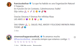 El regreso de Bolívar a las redes sociales fue recibido como una señal alentadora, renovando la esperanza de sus seguidores de verlo nuevamente en la serie - crédito @franciscobolivar/ Instagram