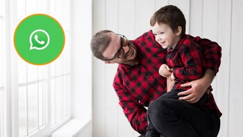 Padre e hijo; logo de