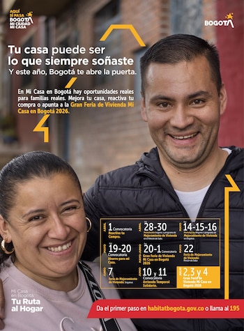 La convocatoria 'Ahorro para mi Casa' otorga hasta $13 millones en 12 pagos a 1.500 familias que buscan reunir la cuota inicial, con inscripciones el 19 y 20 de mayo - crédito @habitatbogota/X