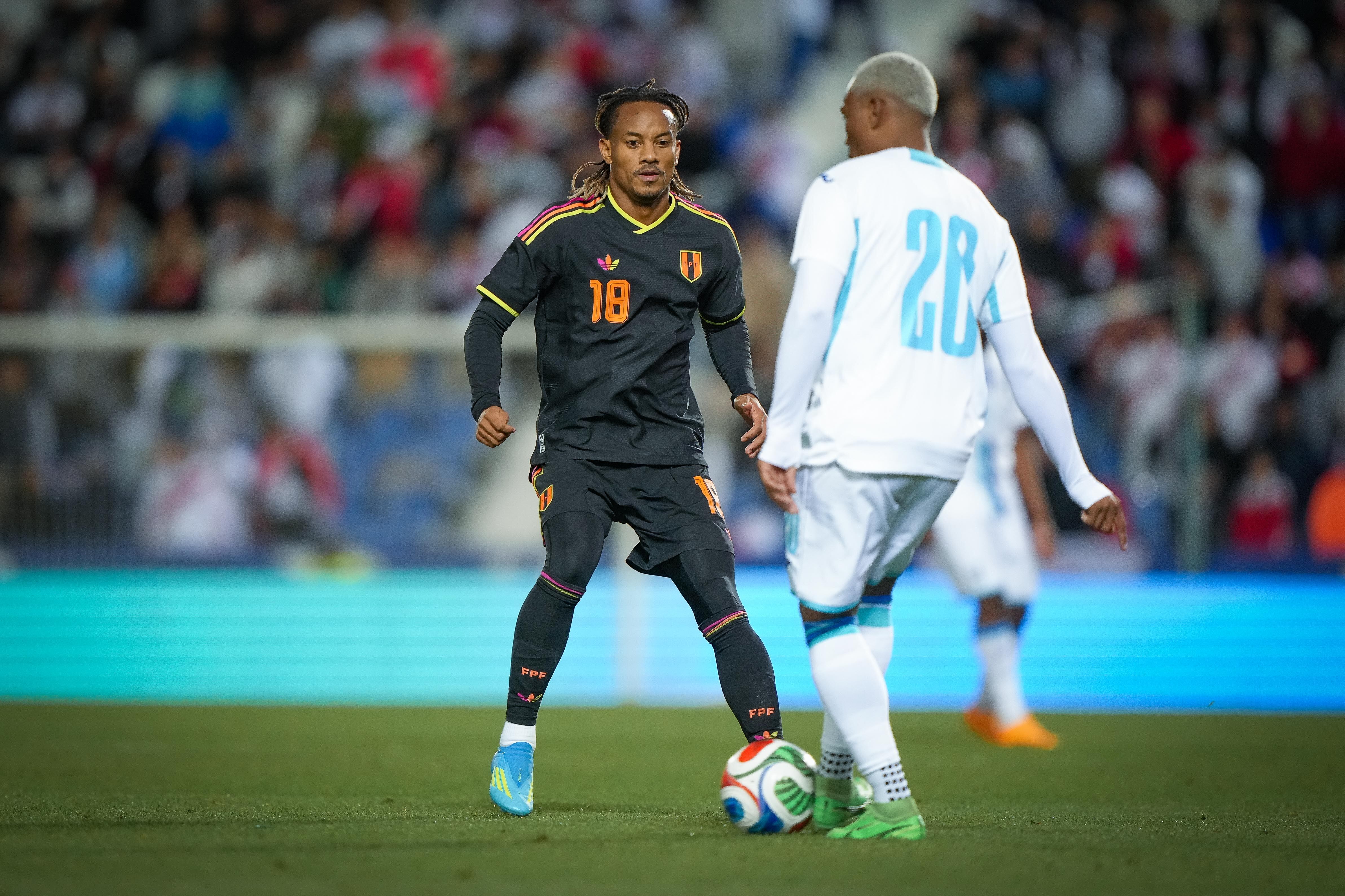André Carrillo ha disputado todos los partidos de la selección peruana en el inicio de la era Mano Menezes. - Crédito: FPF