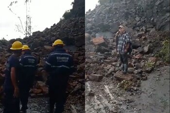 Autoridades departamentales reportaron un deslizamiento