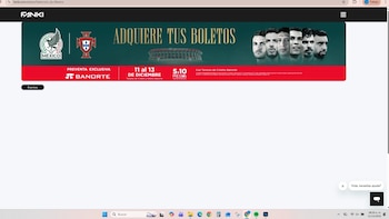 Así aparecía la página los