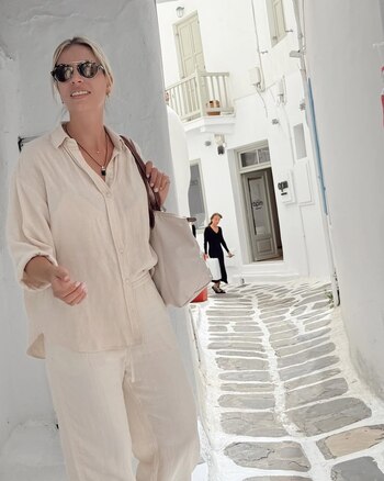 Coni Mosqueira y su look