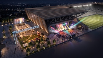 Así será la sala de conciertos que tendrá el nuevo estadio del Atlas