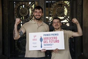 Néstor López y Carlos Monge, del restaurante Fisgón, ganadores de Tastarròs 2026 (Cedida)