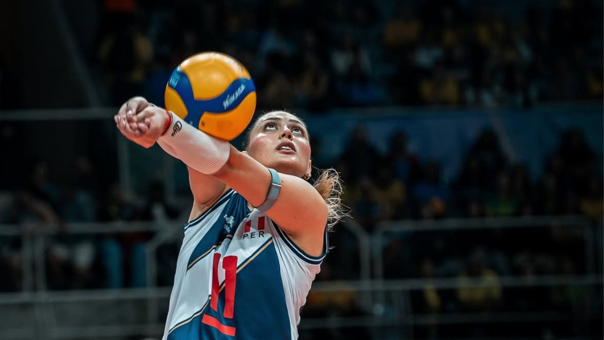 Kiara Montes puso el foco al encuentro ante Chile para cerrar su participación en el Campeonato Sudamericano de Vóley con una victoria. Crédito: Instagram Sergio Moreno.