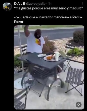 Meme Pedro Porro. (X)