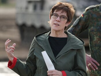 La ministra alemana de Defensa,