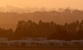 Vista del kibbutz de Nahal