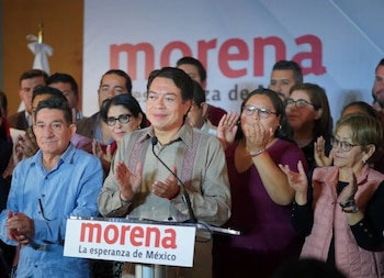 Mario Delgado y Citlalli Hernández