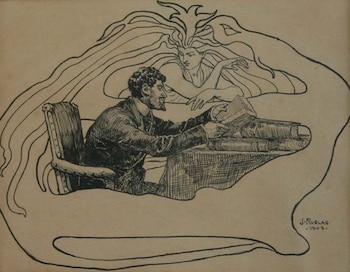 Julio Ruelas ilustró en su