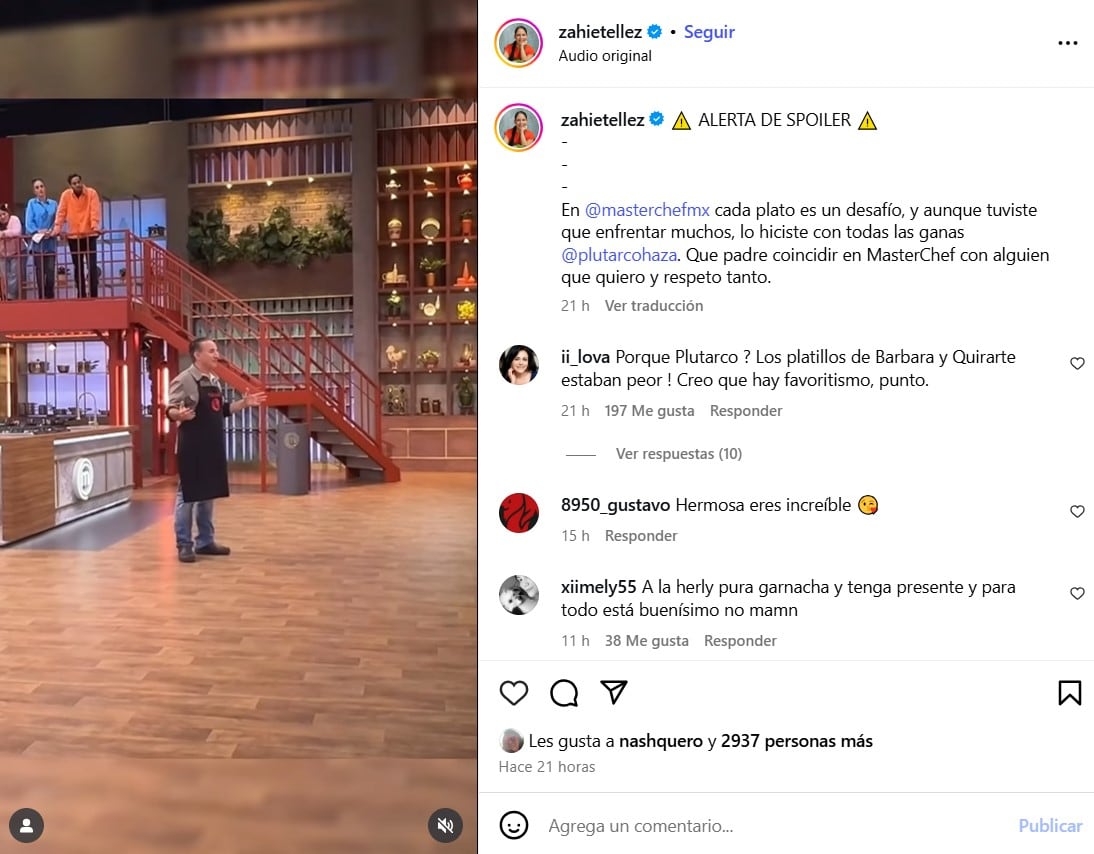 La reacción de Zahie Téllez tras la salida de Plutarco Haza no logra calmar la controversia en redes sociales (Recorte)
