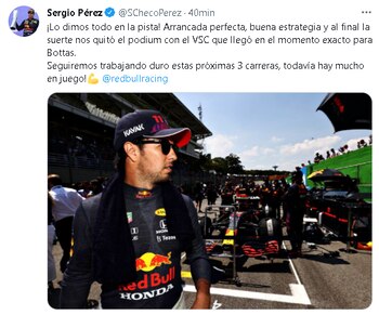 El mexicano reaccionó luego de